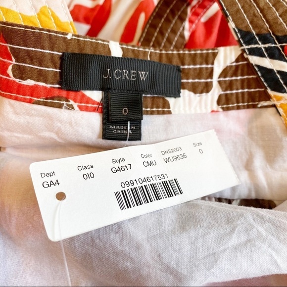 J. Crew NWT Talitha Patchwork Floral Dress - 0 - Picture 5 of 11